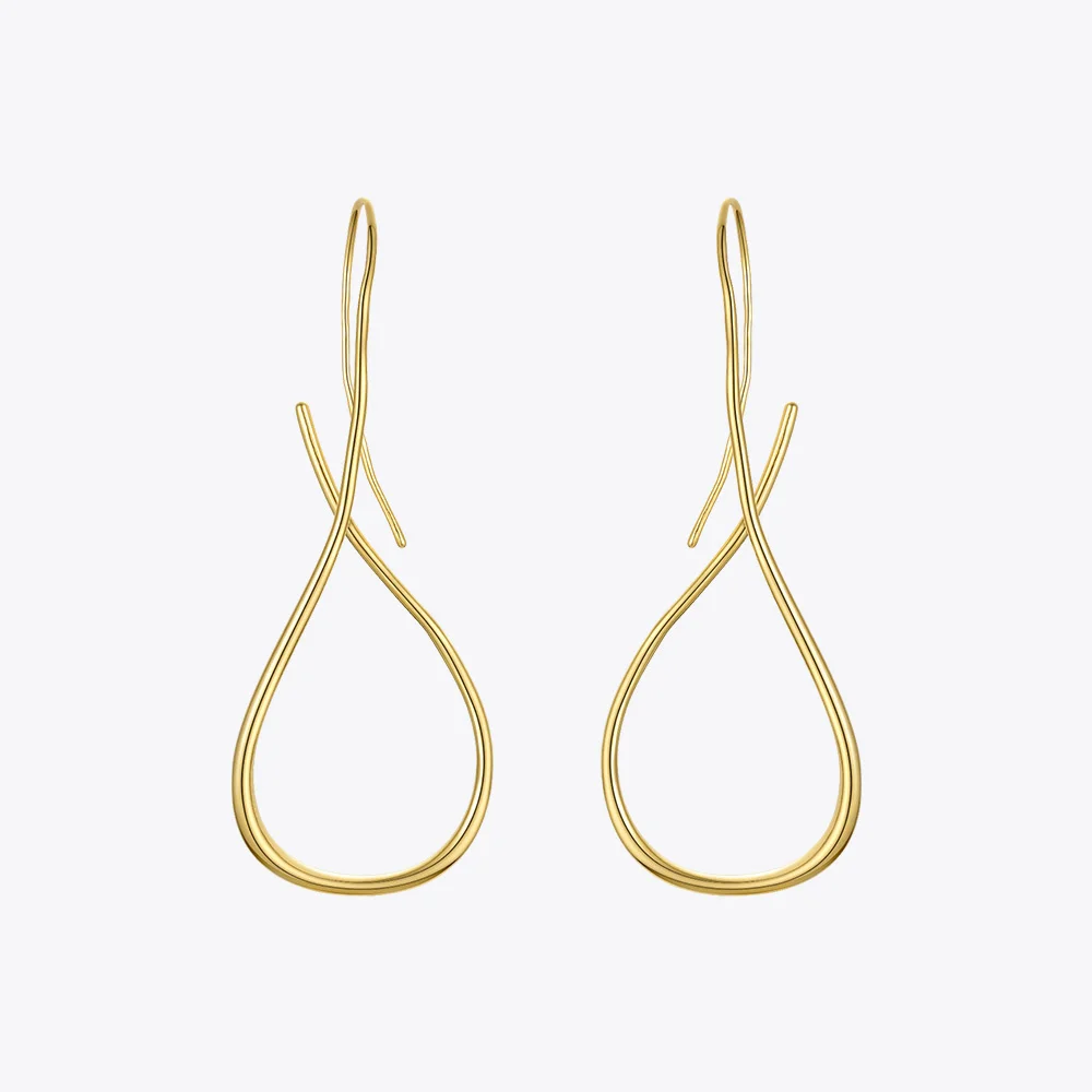 

Waterdrop Line Earrings For Women Dangle Large Earings Gold Color Minimalism Fashion Jewelry 2020 Gifts Brincos E1189