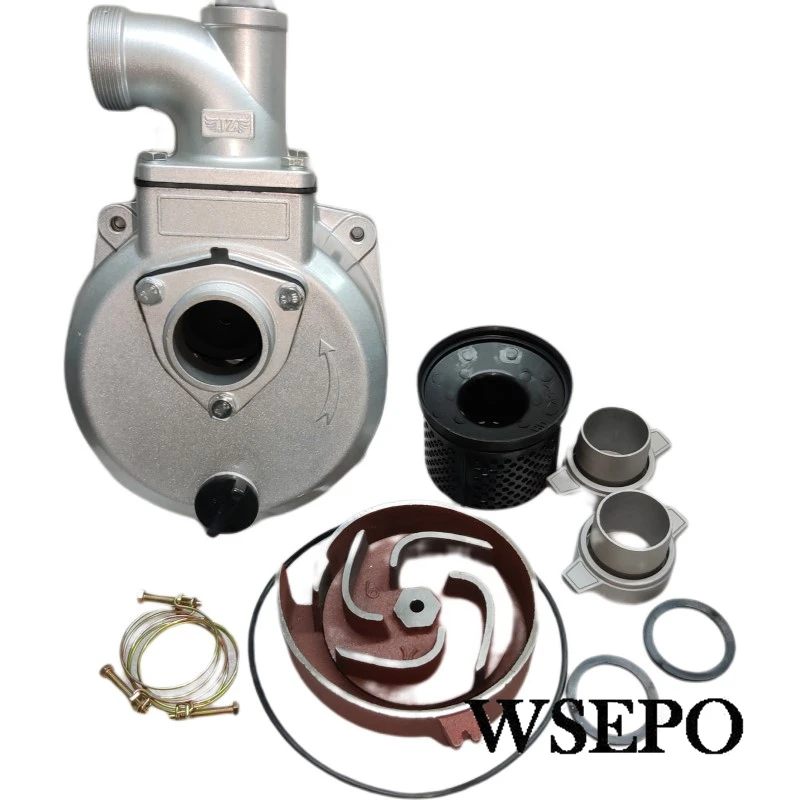 

2 ''(дюйм) 50 мм порт самовсасывающий насос в сборе. Подходит для небольших двигателей 163CC-212CC с выходом коленчатого вала резьбового типа M16 или M18