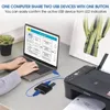 MZX Two-Way USB 3.0 Switch KM Switcher Selector 2 in 1 Out KVM A  Hub Hosts Computer Laptop PC Accessories Share Printer Sharing 4