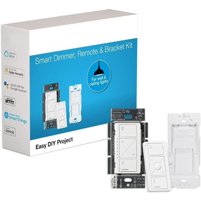 CasetaSmartLightingOriginalDimmerSwitchwPicoRemoteandBracket