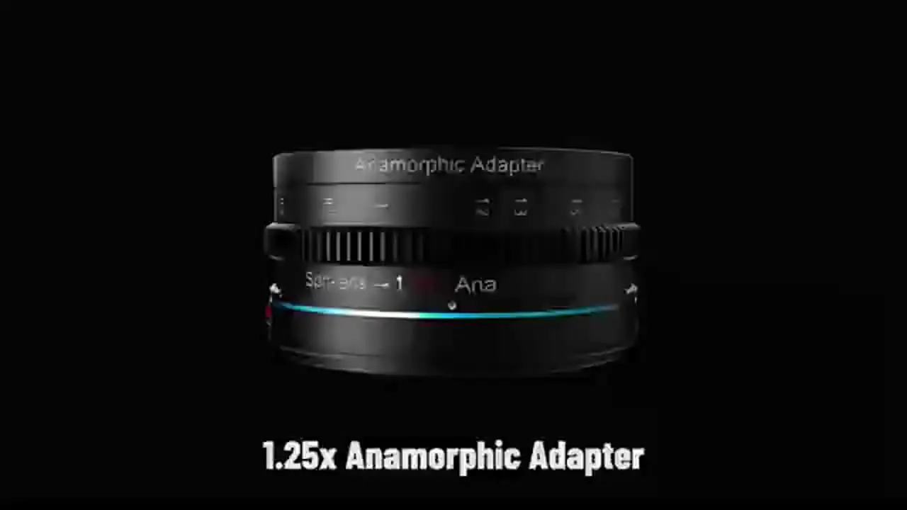 Adaptador de aperto anamórfico SIRUI 1,25x para lentes de diâmetro