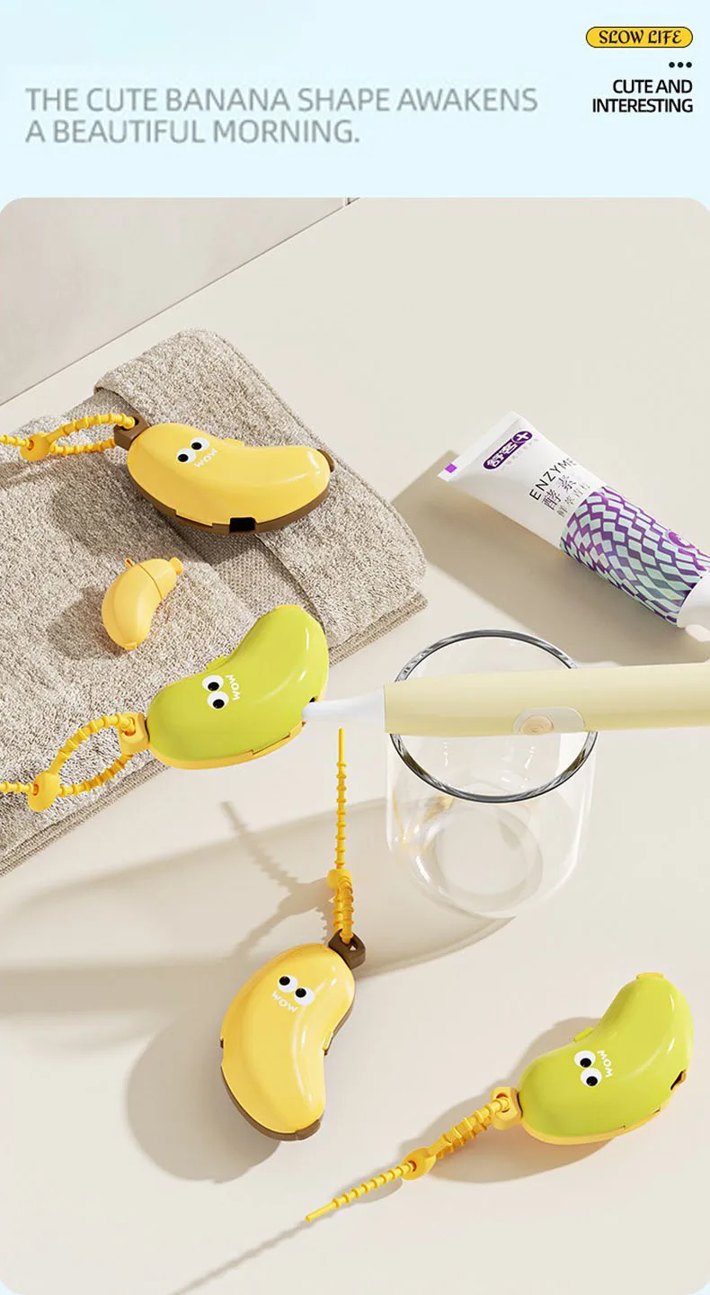 Banana Toothbrush Protective Cap Image 1