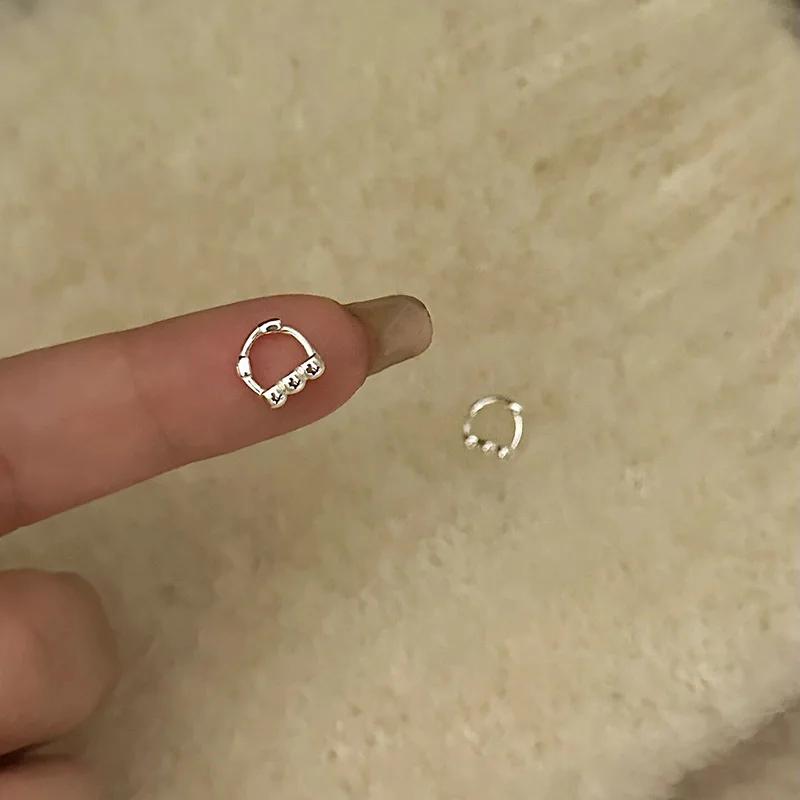 Clip Earrings Love Heart Earrings Love Ear Clip Korean Style Light Luxury Minority Female Online Influencer Same Style Earrings CommuterinsHeart-Shaped