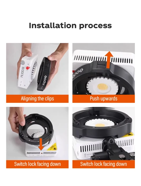 Adattatore Godox ML-GB Per Bowens - Compatibile Con Flash AD300Pro E Luci LED - Foto 8