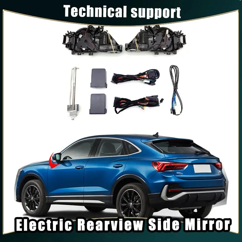 

Автомобильное Зеркало, аксессуары для Audi Q3 2015-автоматическое интеллектуальное автомобильное электрическое боковое зеркало заднего вида, складная система, комплект модулей