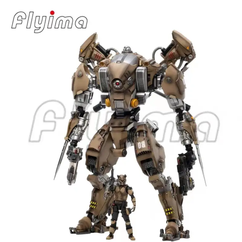 JoyToy-パイロットフィギュア付きアクションロボットロボット,1