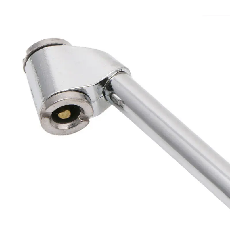 10cm Car Tire Valve Connect Pipe Air Chuck Inflator Pump Extension Hose Adapter 2pcs