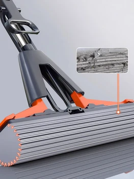 Collodion Mop Foldable Water Free Hand Washing Squeeze Cotton Head Replace Home Tiles Wood Household Cleaning Wringer Mopping 2