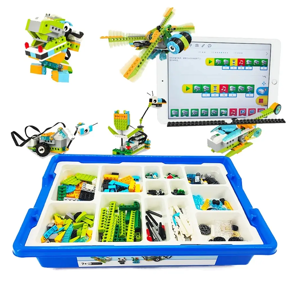 WeDo 2.0 교육 기능 부품 호환 45300 코어 세트 빌딩 블록, DIY 장난감, 크리스마스 선물