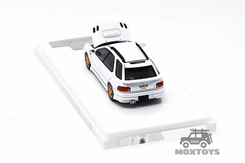 ATS 1:64 IMPREZA WRX 메탈릭 블루/화이트 다이캐스트 수집가용 차량 모델 자동차