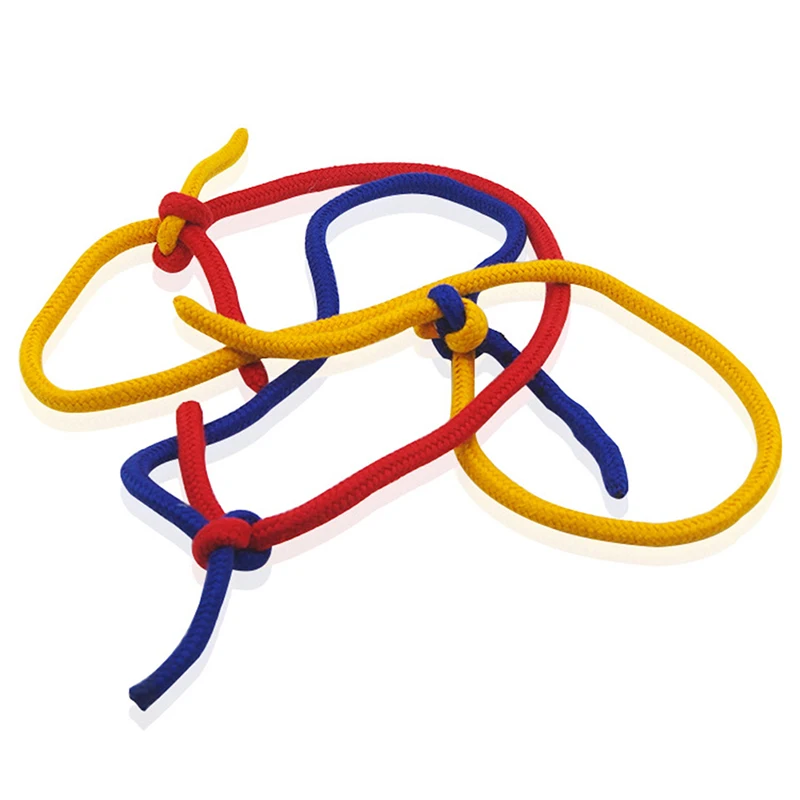 

Three Strings Three Color Linking Ropes Magic Trick Red Yellow Blue Rope Magic Props Close-Up Funny Professional Accessories