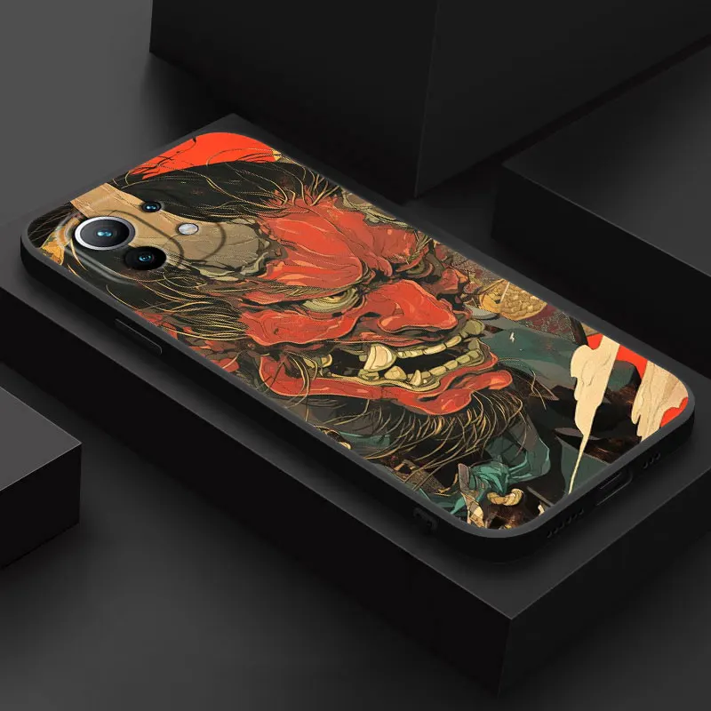 Samurai Hannya Mask Ghost Phone Case Cover