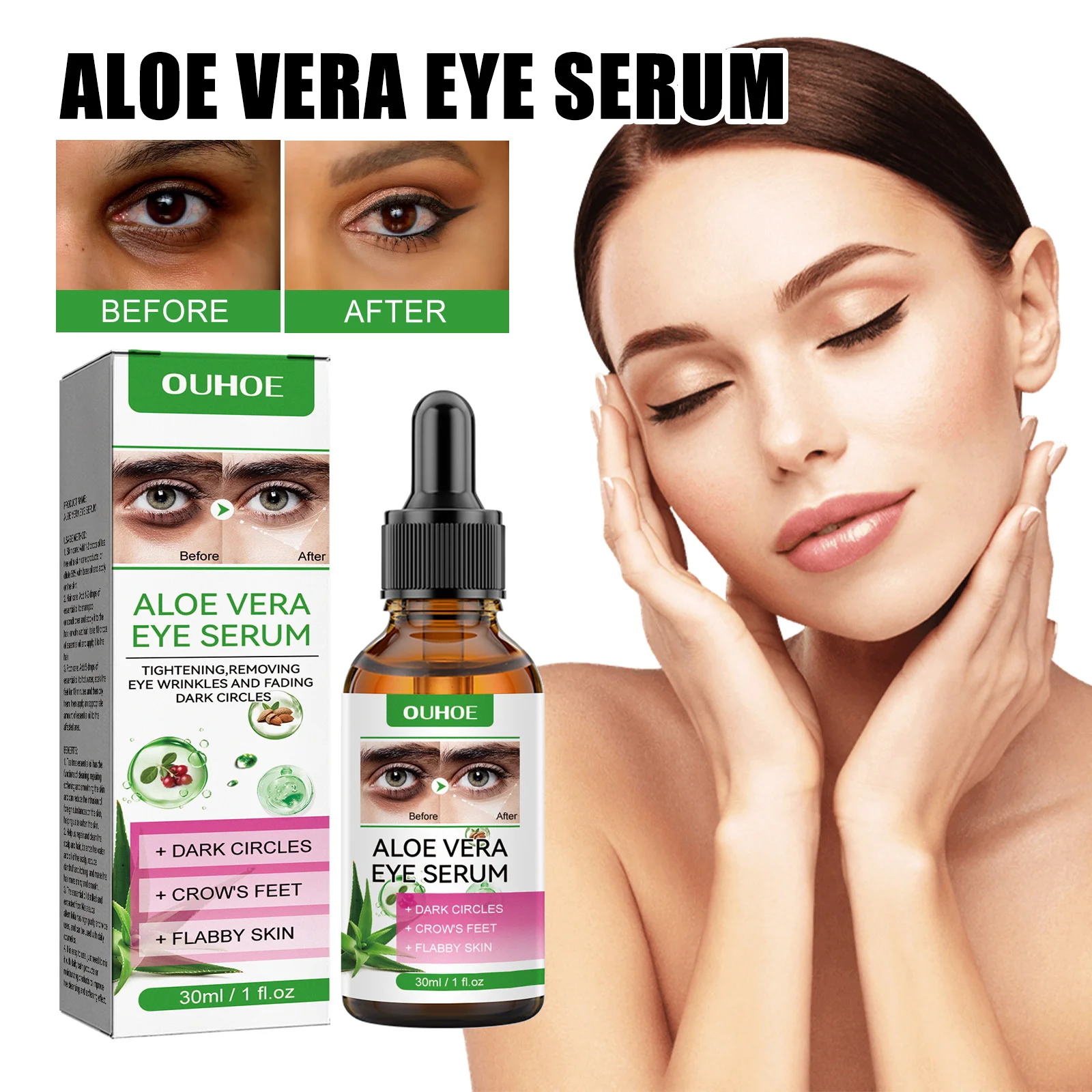 Verblasst Anti-Falten-Creme, feine Linien, Anti-Augenringe, Serum, entfernt Taschen, Schwellungen, Anti-Aging-Festigkeit, Augenpflege – Alterung_voghion.com