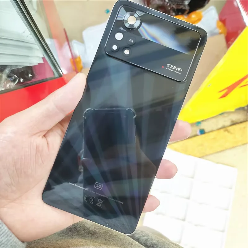 iYAiYO Coperchio Posteriore Vetro con Lente Camera per Xiaomi Poco X4 PRO 5G 2201116PG Parte di Ricambio della Alloggiamento Coperchio Batteria Posteriore con Adesivo preinstallato-Nero iYAiYO Coperchio Posteriore Vetro con Lente Camera per Xiaomi Poco X4 PRO 5G 2201116PG Parte di Ricambio della Alloggiamento Coperchio Batteria Posteriore con Adesivo preinstallato-Nero