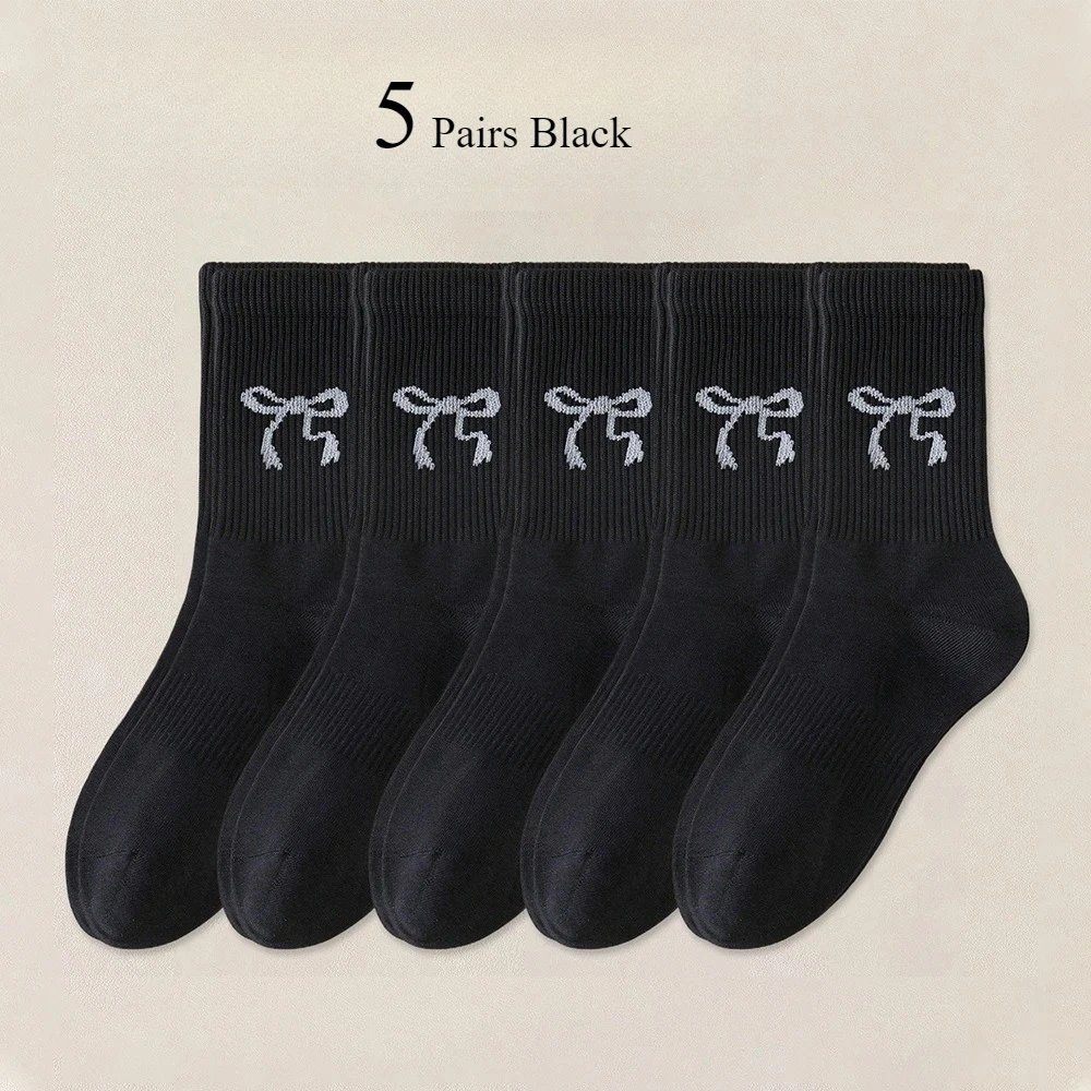 5 Pairs black