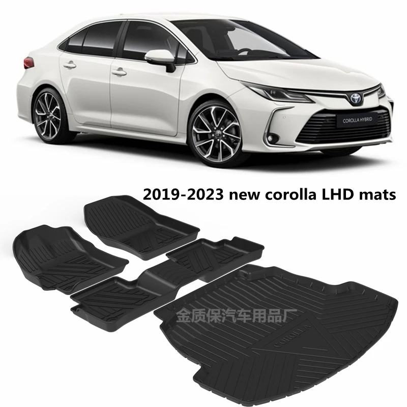 IKC STORE For Toyota Corolla 2007 2008 2009 2010 2011 2012 2013 Premium 3D Custom Cut Rubber Car Mats - Waterproof Odor-Free Non-Slip Front & Rear Floor Liner Beige Color, Floor Mats - Canada - Foto 6