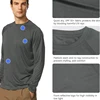 Men's Shirts Sun Protection Shirts Uv Spf Upf 50+ Long Sleeve Stretchy Tops Rash Guard Fishing Running Quick Dry Lightweight 3