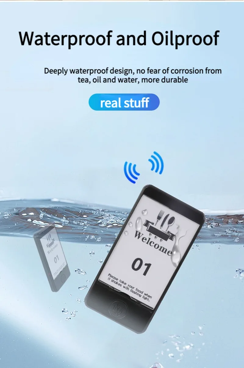 Wireless Restaurant Pager System Queue Paging Calling System Flash Ring Buzzer for Coffee Dessert Food Restaurant Equipments