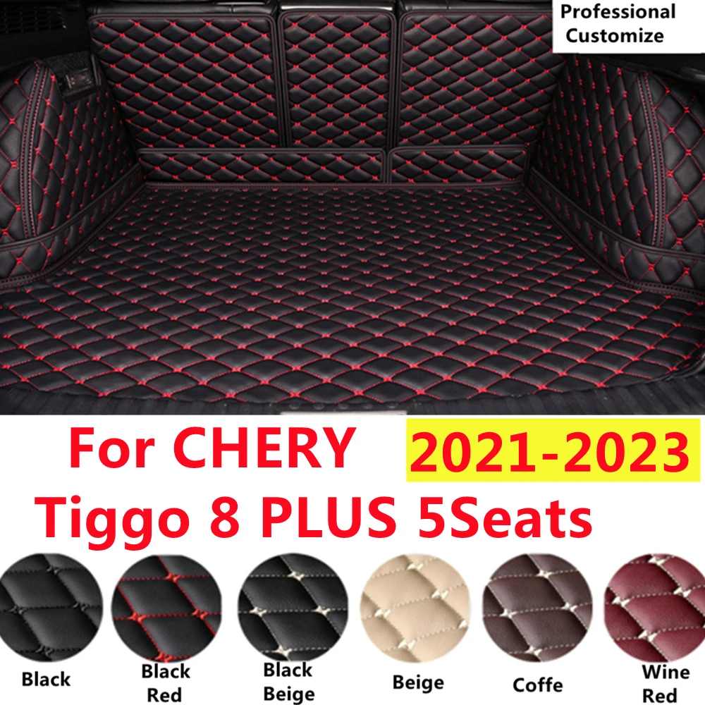 

SJ пользовательский полный комплект подходит для CHERY Tiggo 8 PLUS 5 мест 2023 2022 2021 Авто фитинги коврик багажника задняя подкладка груза