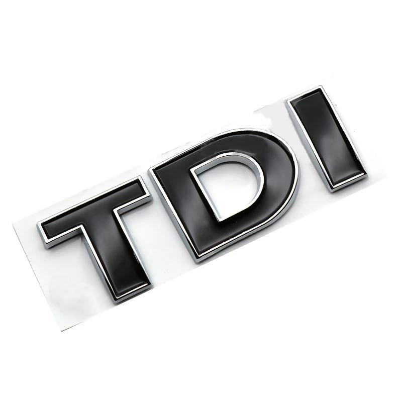 3D ABS Decal TDI Logo Emblem Turbo Direct Injection Badge Car Sticker For VW Golf JETTA PASSAT MK4 MK5 MK6