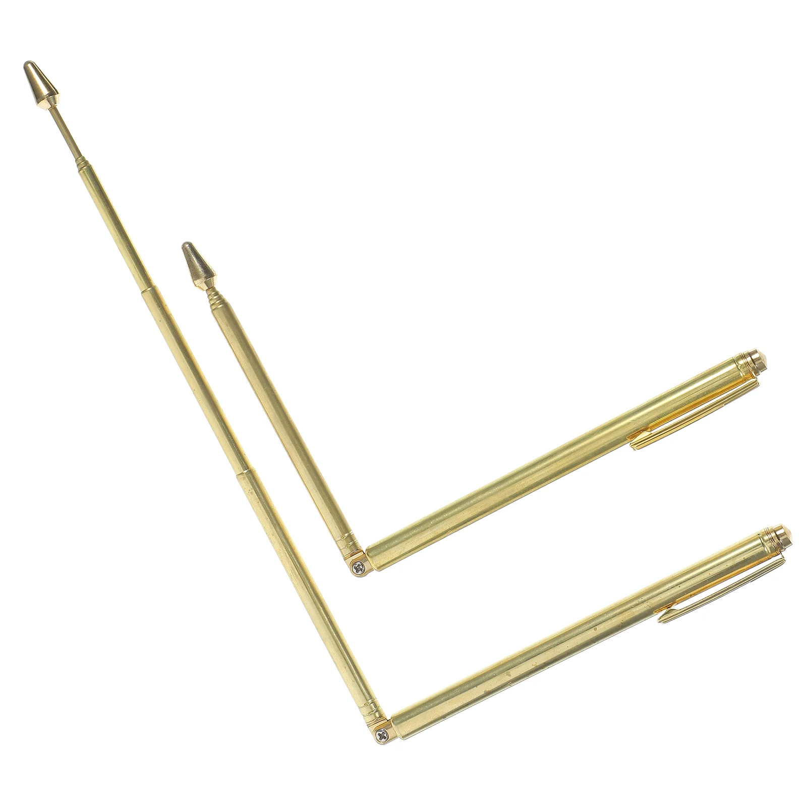 

2 Pcs Probe Stick Dowsing Rods Antenna Portable Divining Stainless Steel Long