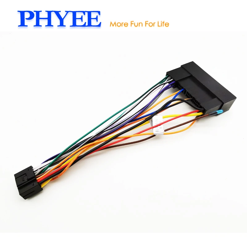 Harness Adapter 16 Pin Plug to 18Pin 24Pin Connector Car Android Unit