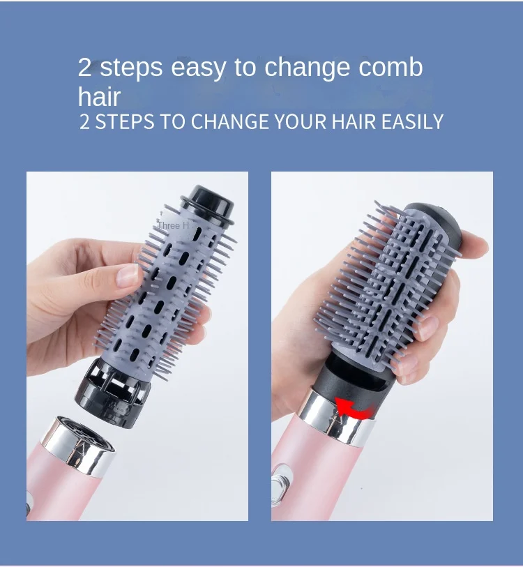 Seco e Molhado Secador de Cabelo Pente de ar Duplo-uso Quente Três-em-um Automático Curling Cabelo Reto Perm 110v 19 Computers & Electronics