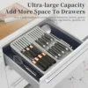 Expandable Utensil Tray for Kitchen Organizers, For Drawer, Cabinet And Shelf,Storage for Spoons, Forks, Knive 2