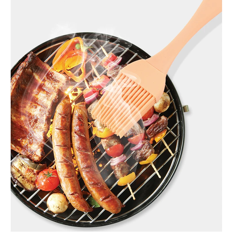 Description Picture 3 of itemSilicone Oil Brush Barbecue Basting Brush Seasoning Sauce Cake Bread Butter Egg Heat Resistant Home Kitchen Baking Cooking Tools