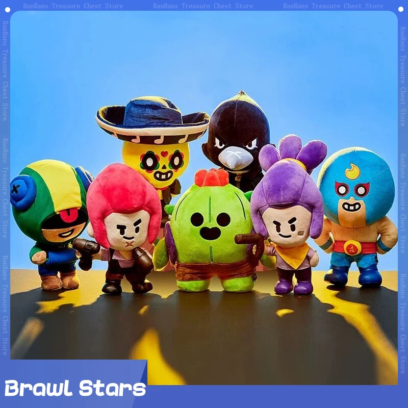 

In Stock Brawl Stars Plush Spike Shelly Clot Leon Poco Toy Stuff Pillow Dolls Game Action Figure Collectible Model Gift Toy