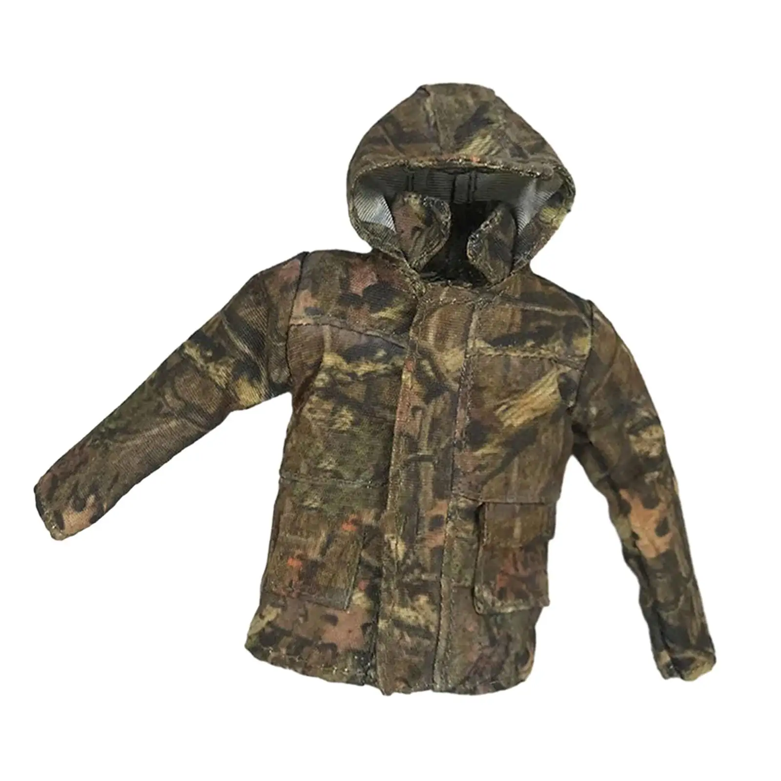 

1/12 Male Figure Doll Clothes Costume Miniature Hooded Jacket Outfits Handmade for 6'' Action Figures Body BJD Doll Accessories