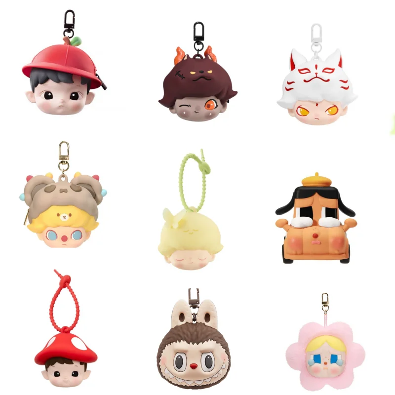 LABUBU イヤホーンケース POP MART LABUBU Originals-Brown Silicone Earphone Bag