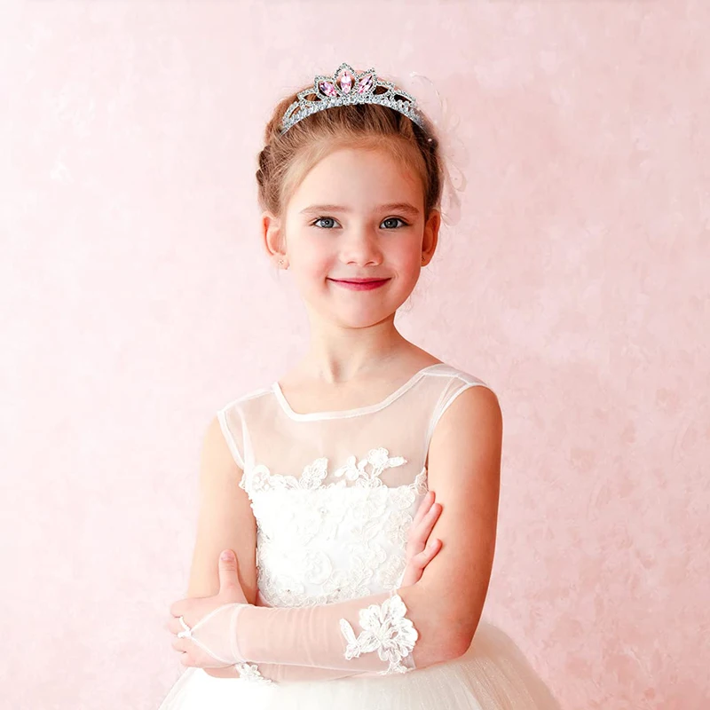 Strass Kristall Tiara Prinzessin Krone Strass Stirnband Mädchen Kronen für Kinder Hochzeit Abschlussball Geburtstag Party Geschenk – Detail 12