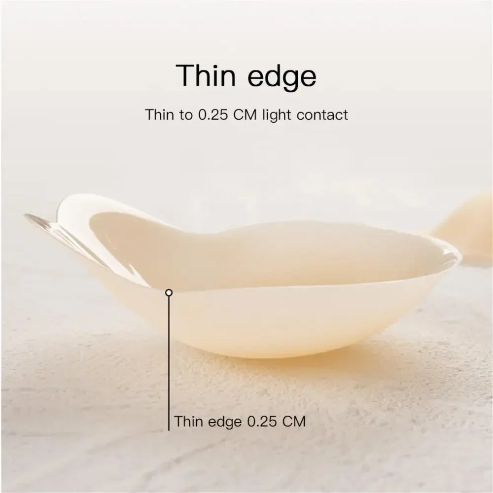 Silicone Bra Invisible Breast Paste for women Rabbit Ear Lift Up Nipple Cover Adhesive Strapless Backless Gathering Chest Paste