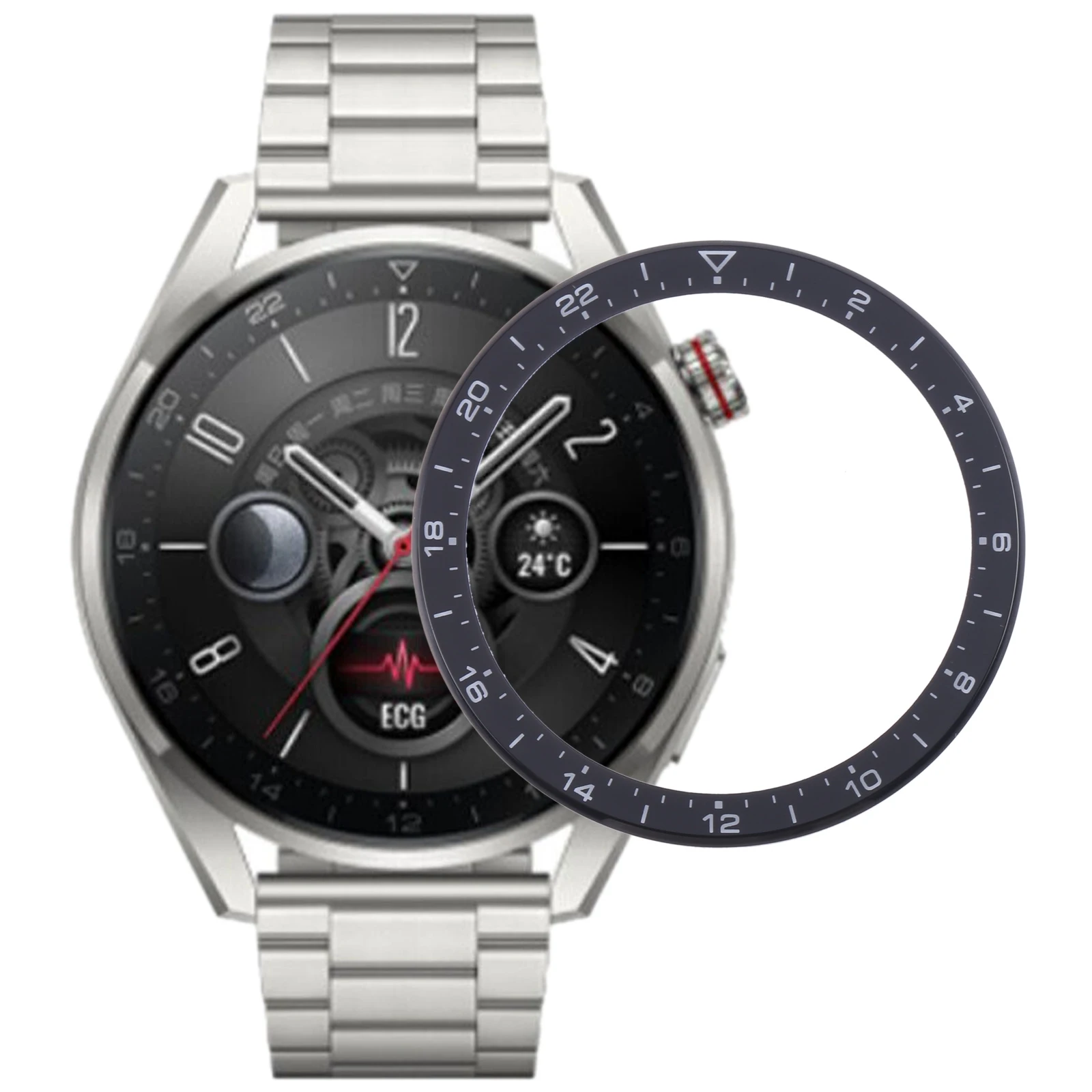 Lente Esterna In Vetro Con Schermo Anteriore Originale Per Huawei Watch 3 Pro / Watch Gt 3 Pro / Huawei Watch D