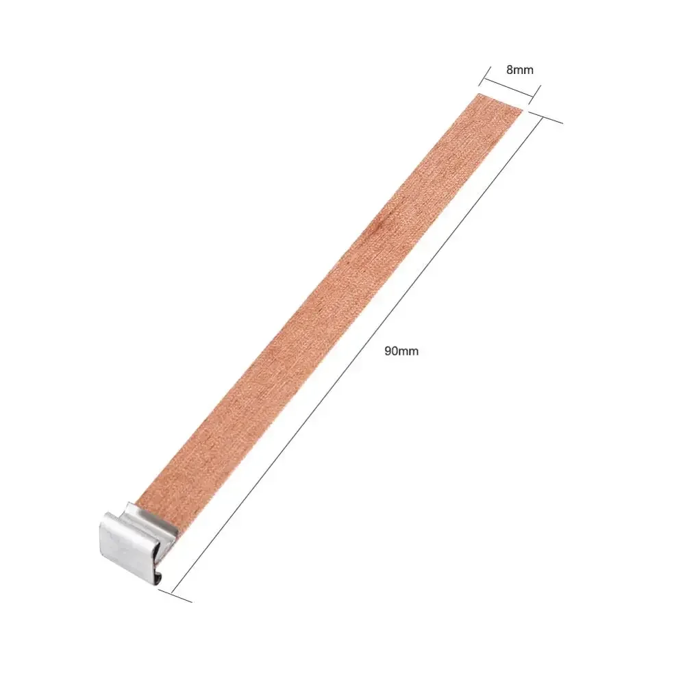 Wooden Wick Candle Sustainer Tab Candle Wick Core DIY Making Pick Soy Parffin Wax 8mm 12.5mm 13mm 10Pcs/Bag