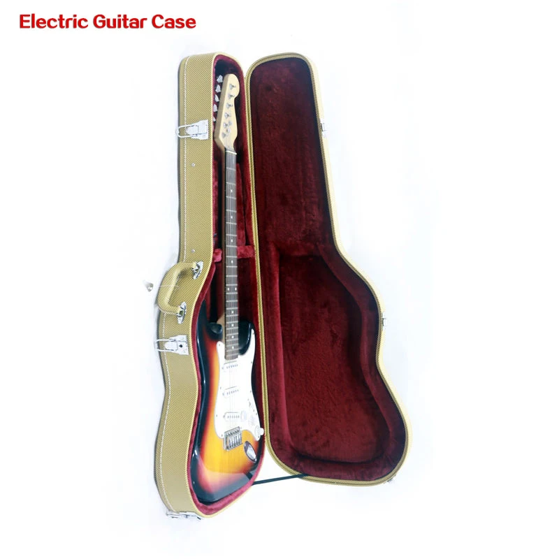 

Electric Guitar Hardshell Case, Acoustic Hardshell Carrying Case for ST/TL Tele Style Electric Guitar with Latch Padding