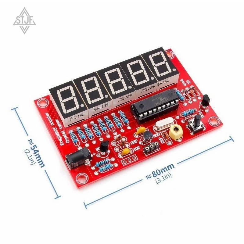 STJF Kit FAI DA TE1Hz-50MHz Frequenza Oscillatore A Cristallo Misuratore di Frequenza Digitale LED Tester Misuratore di Frequenza digitale - Image 3