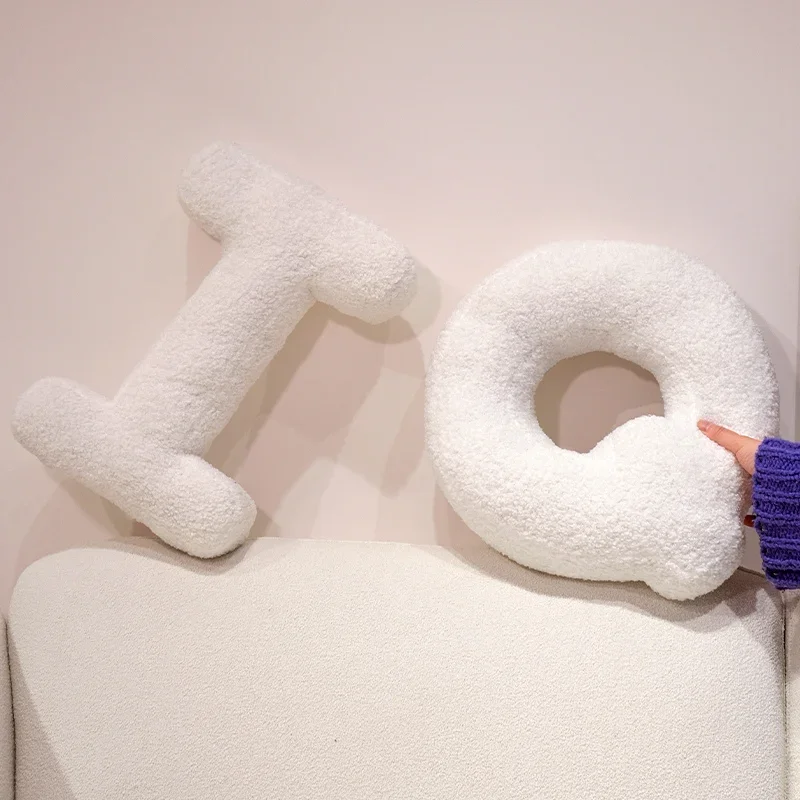 Handcrafted 26-Letter Throw Pillow - Decorative Party Gift for Bedroom and Baby Showers