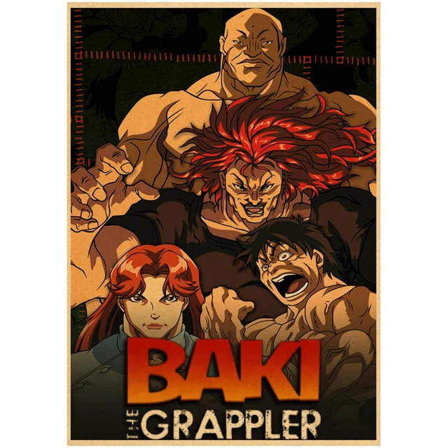 Japanese Anime Baki Hanma Comics Posters Retro Poster Home Bar Cafe Art  Wall Sticker Collection Picture Wallpaper Decoration  Painting   Calligraphy  AliExpress