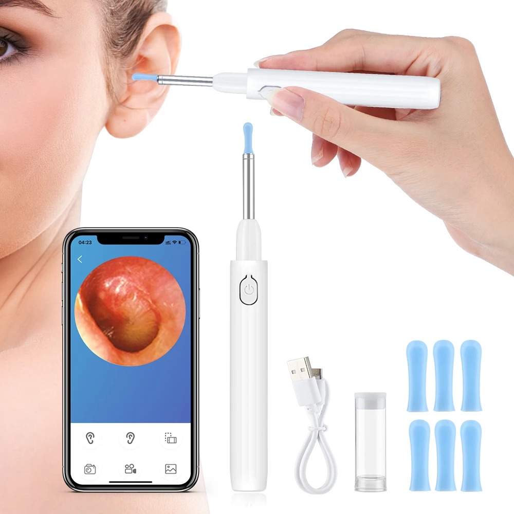 

Smart Visual Ear Cleaner Ear Sticks Otoscope USB Charging Endoscope Wax Removal Tool Earpick Mini Camera Health Care