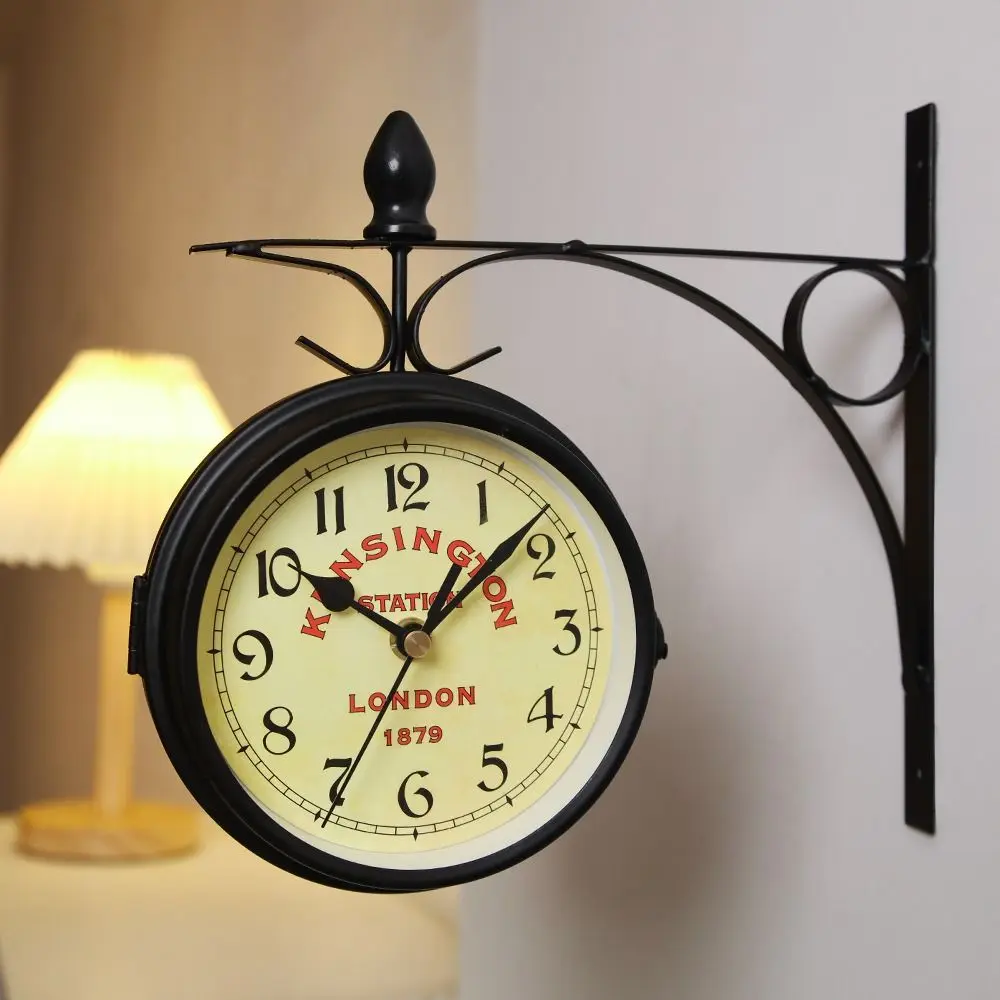 Retro Double-Sided Wall Clock 2