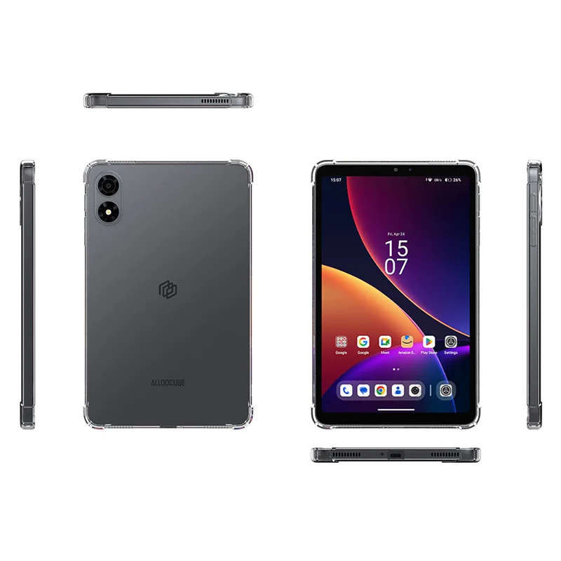 Clear Soft TPU Tablet Back Cover with 4 Shockproof Airbags - 8.4