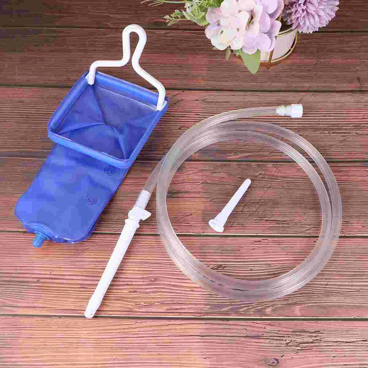 Enema Kit Silicone Barrel Tool Cleansing Douche Bucket Irrigation