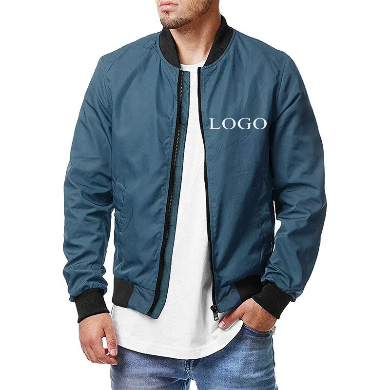 

Your Own Design Brand Logo/Picture Personalized Custom Anywhere Men Women DIY Bomber Jacket Fashion New