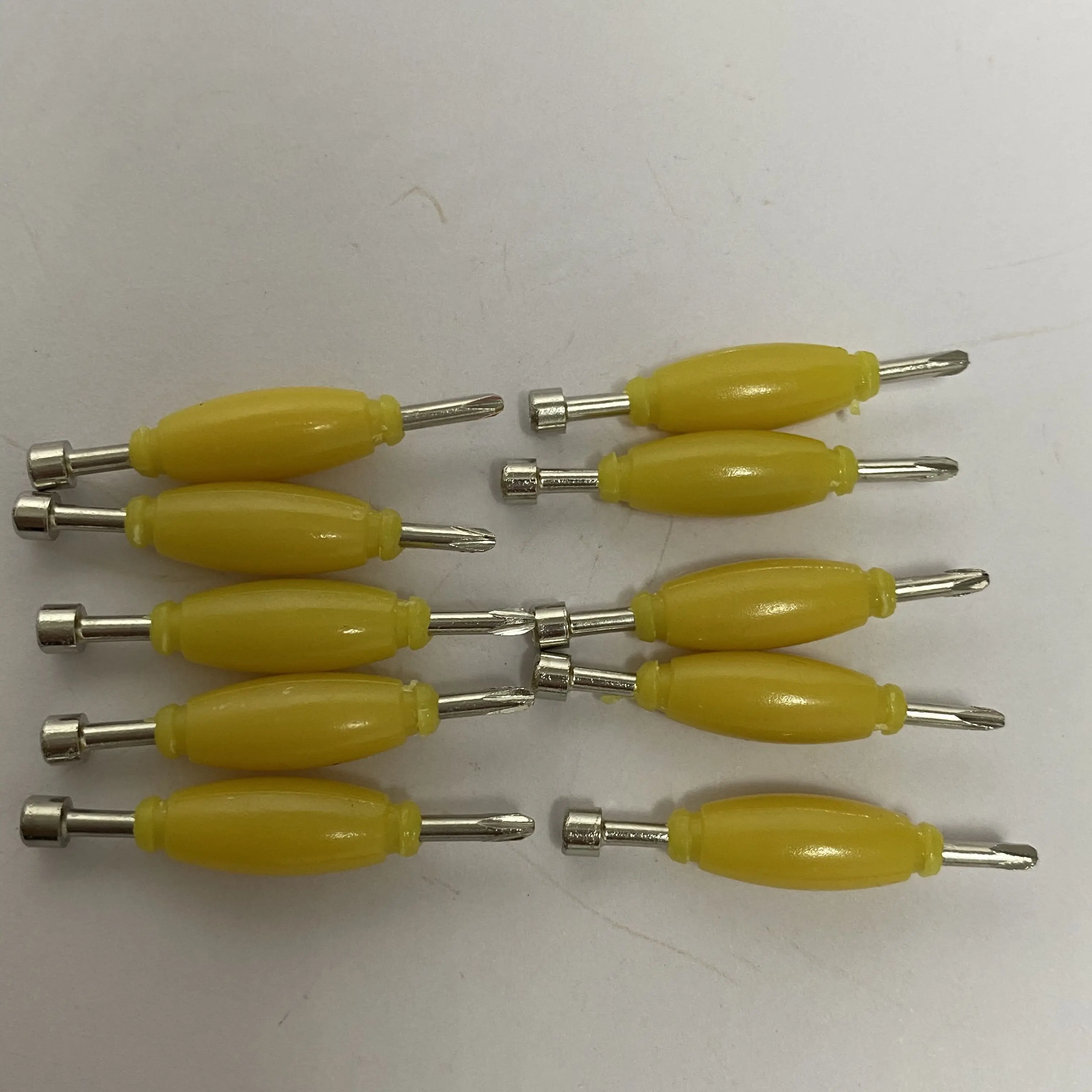 

LOT OF 10pcs yellow Spanners Tools Accessory fit for Fingerboard Skateboard Wooden Deck Toy Accessories