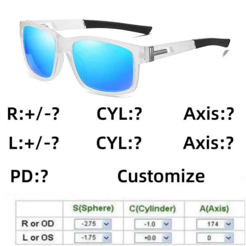 CustomizedMyopiaSunglassesPrescriptionOpticalAstigmatismPolarized