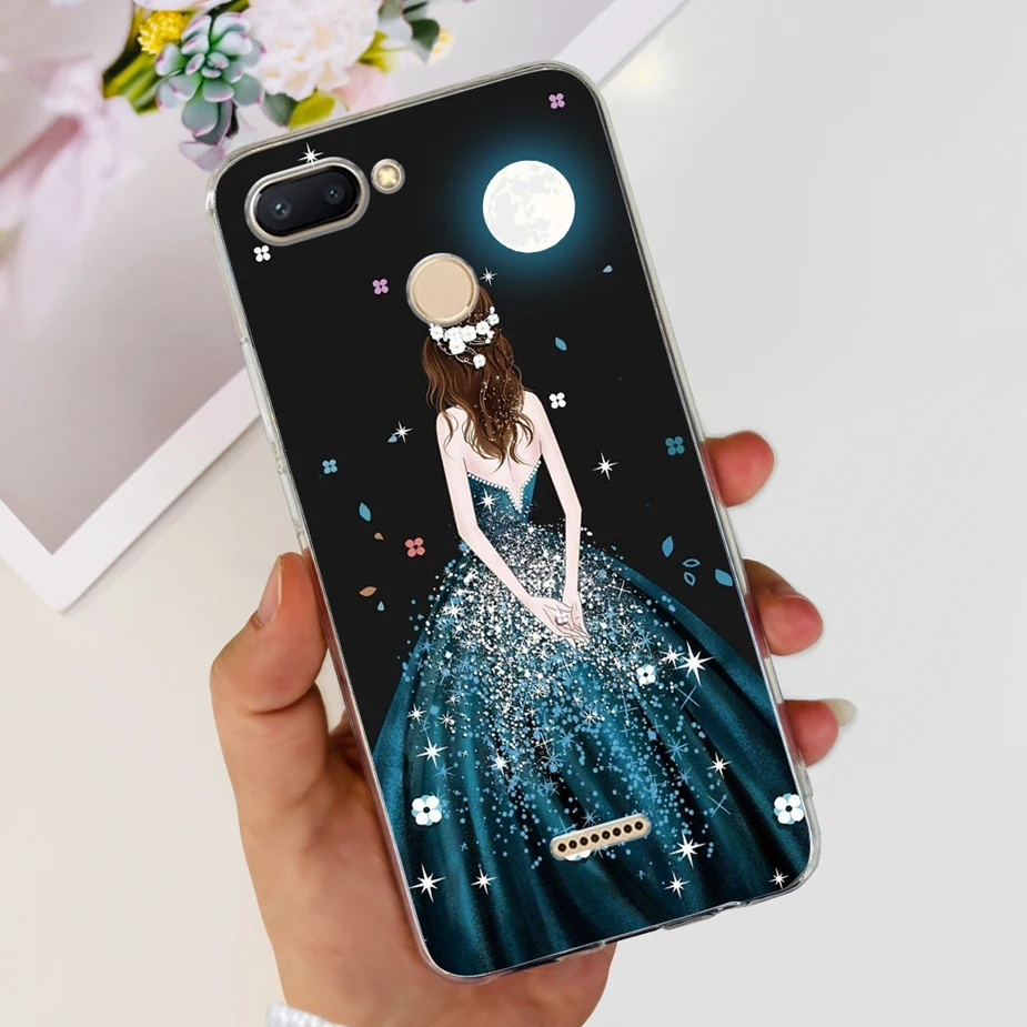 Cute Painted Clear Silicone Phone Case - Soft TPU Shell with Bumper Protection