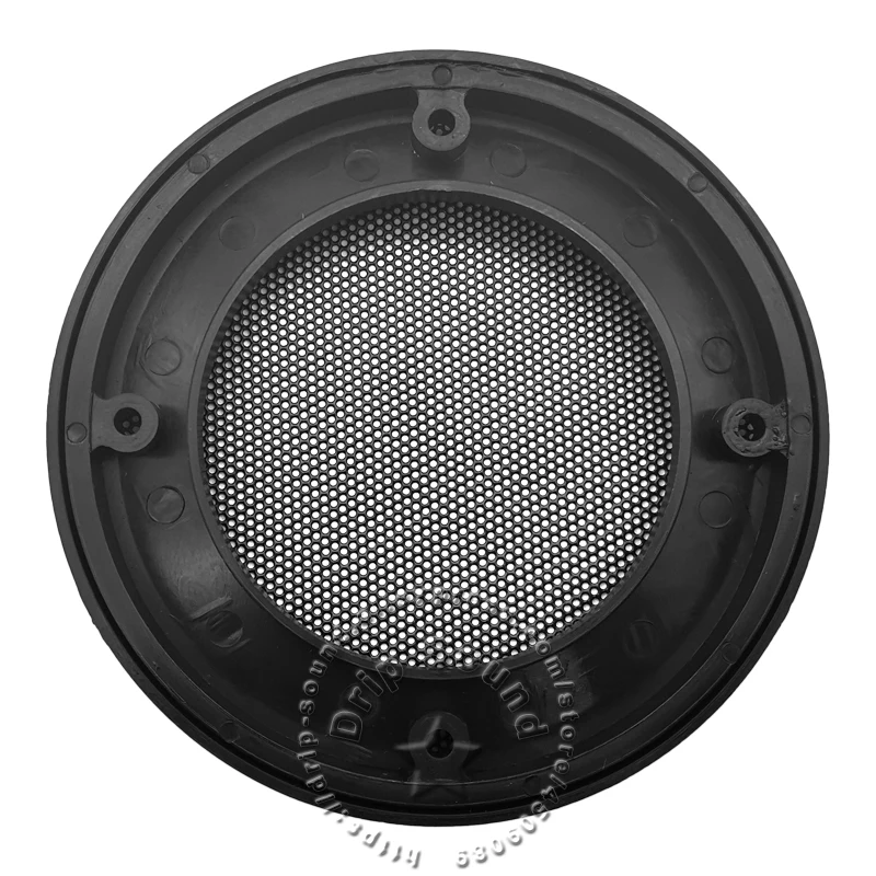 2 Grilles De Protection Pour Haut-parleur - Diamètre 95mm, Maille Acier, Cadre ABS Noir