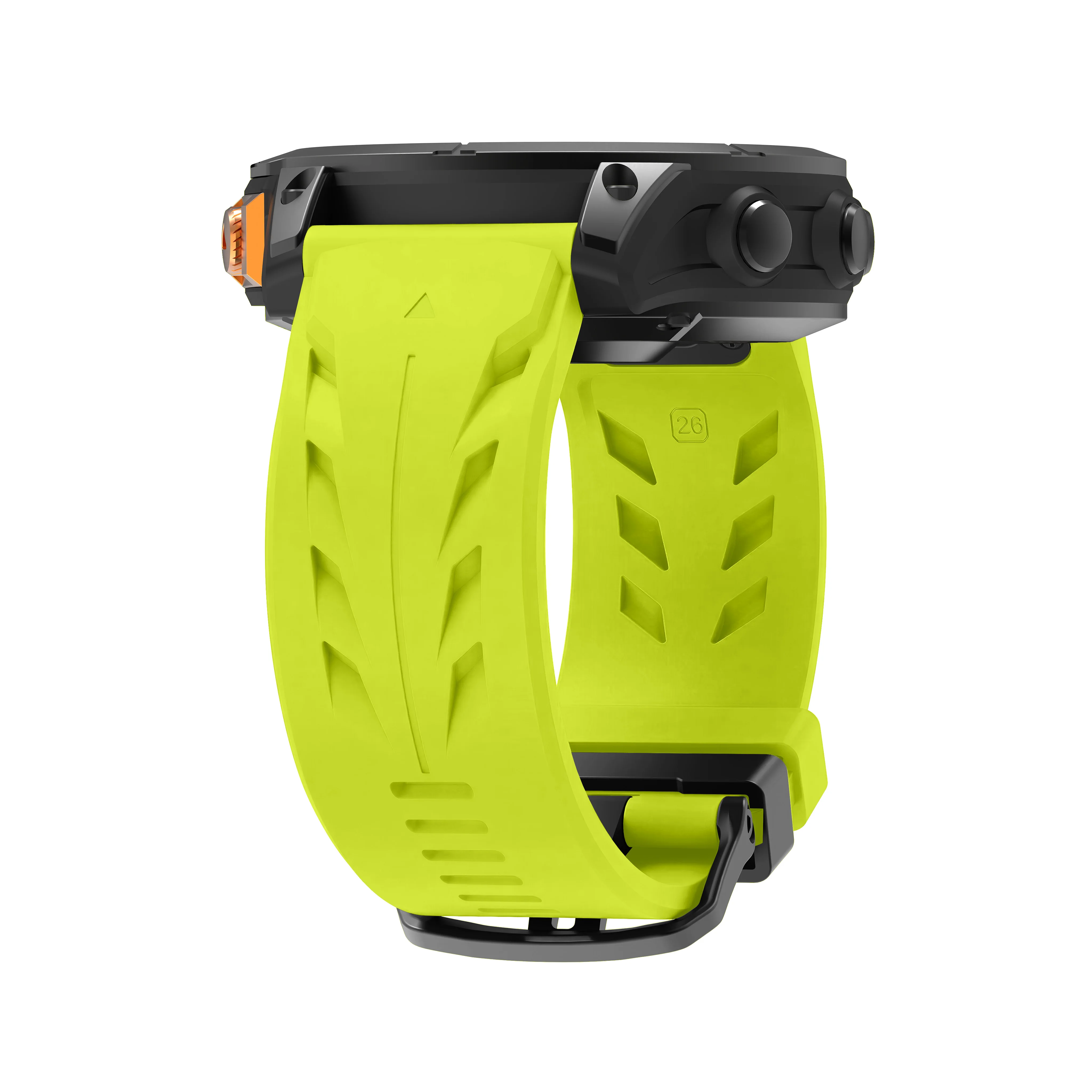 Silicone Sports Strap - QuickFit 22mm Watch Band, Universal Fit